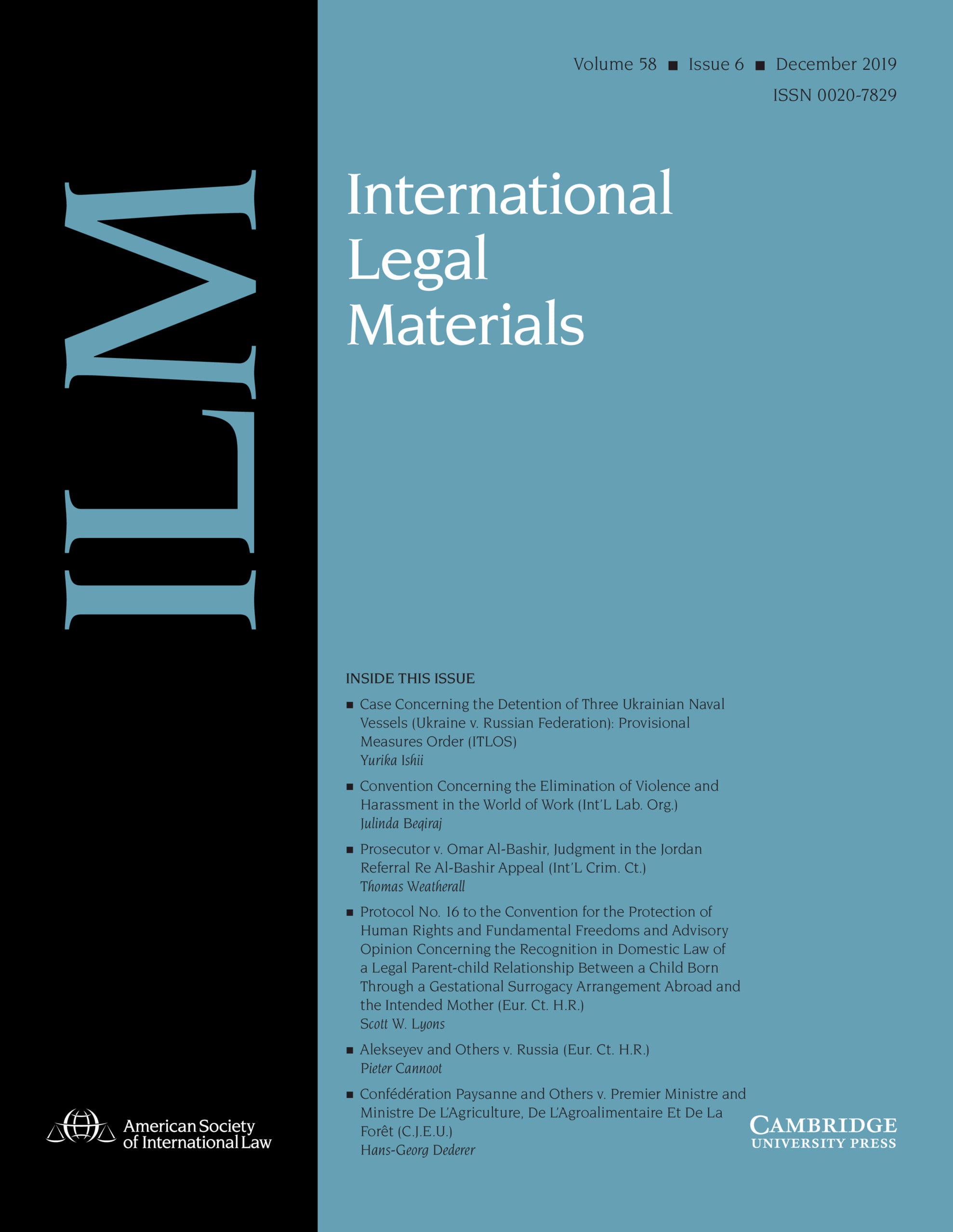 international-legal-materials.