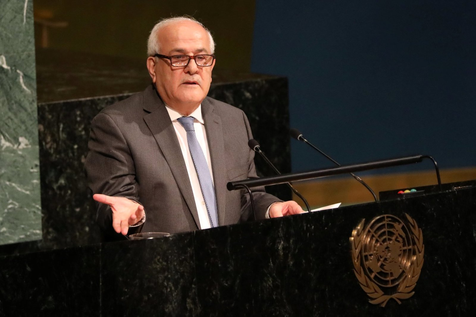 Un Palestinian Representative Palestine's permanent representative to the UN sends identical letters ...
