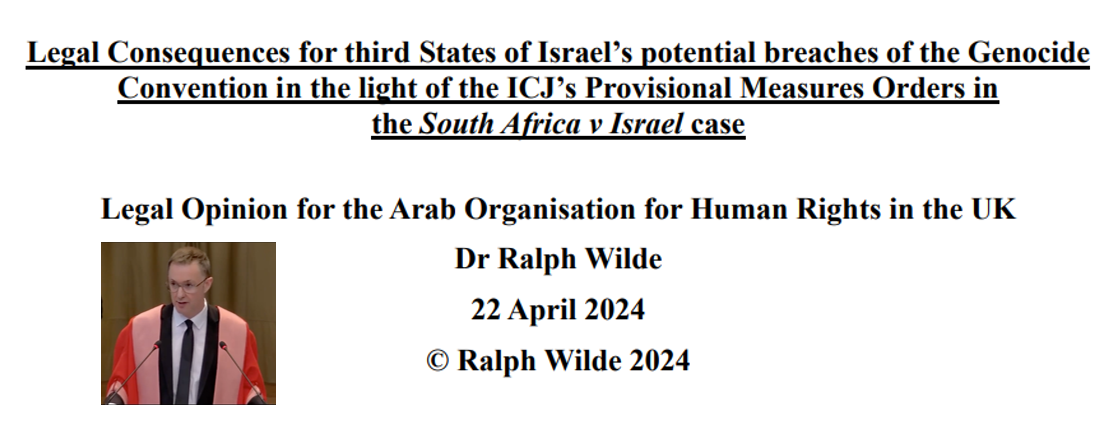 Legal Consequences for third States of Israel’s potential breaches of the Genocide Convention in the light of the ICJ’s Provisional Measures Orders in the South Africa v Israel case
