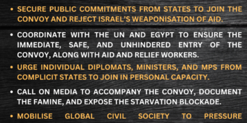 UNIFIED CALL TO CONFRONT FAMINE IN GAZA: LAUNCH THE DIPLOMATIC HUMANITARIAN CONVOY NOW 