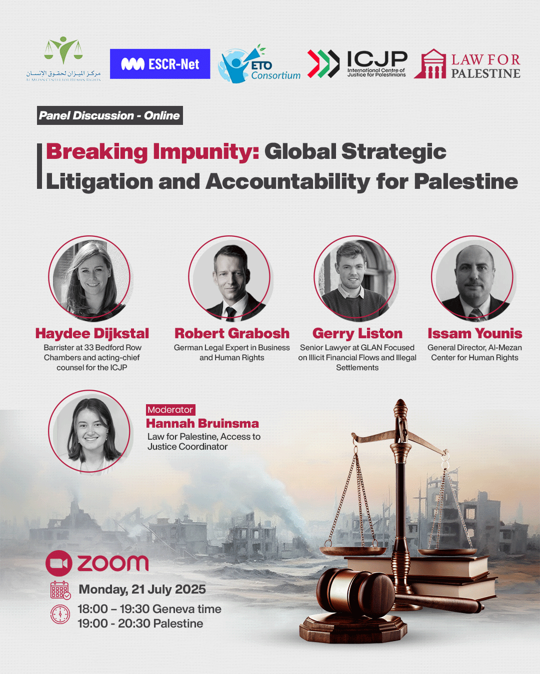 Breaking Impunity: Global Strategic Litigation and Accountability for Palestine